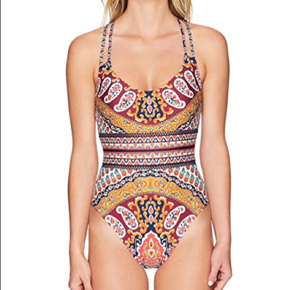 LIKE NEW Nanette Lepore Paisley Goddess Swimsuit